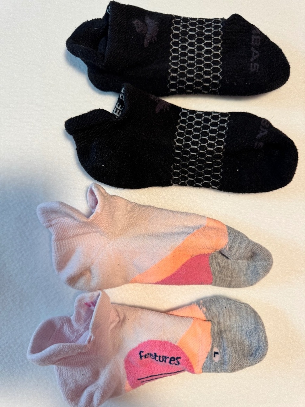 Womens Socks- 2 pair. One Feetures. One Bombas